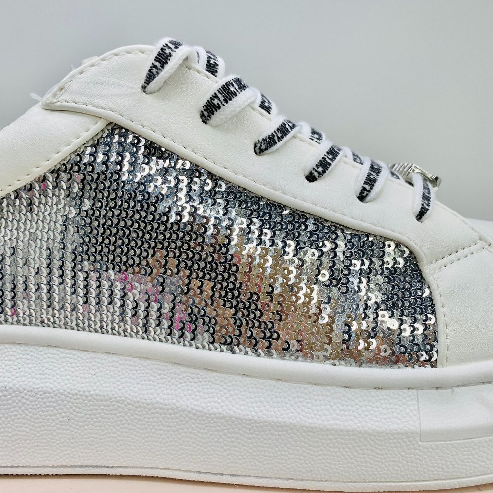 JUICY COUTURE White with Sequin Sneakers